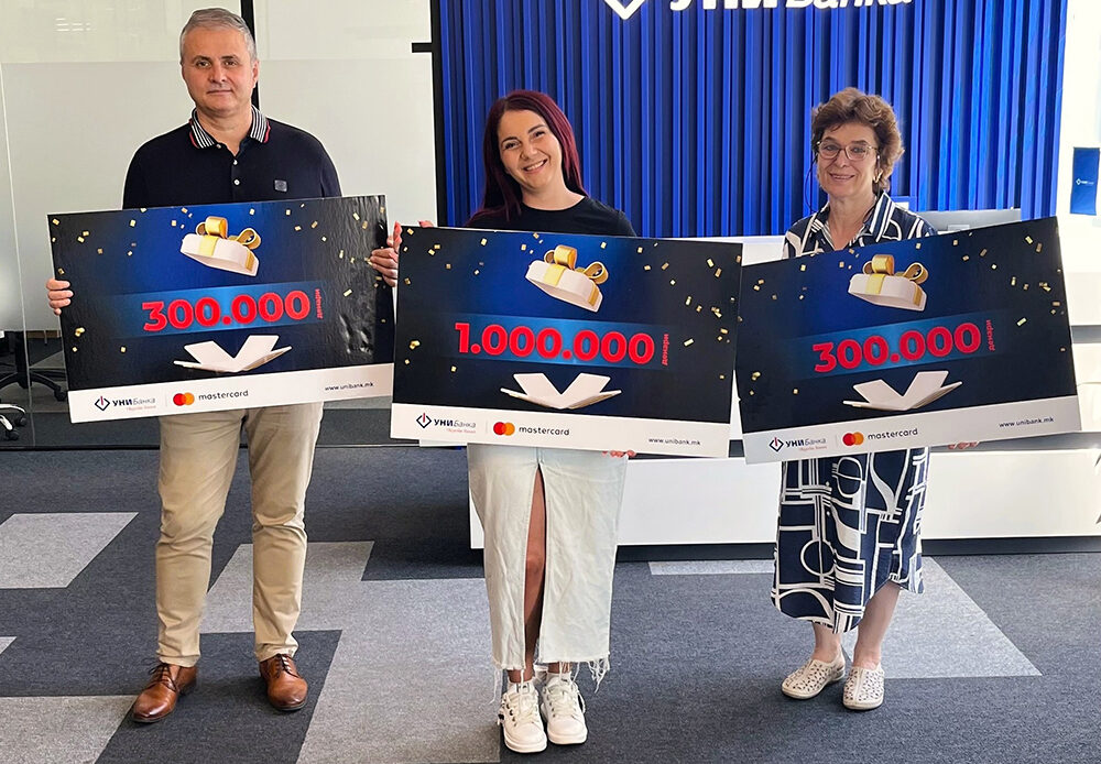 Кој стана милионер со УНИБанка? Извлечени добитниците од наградната игра “Стани милионер со УНИБанка”